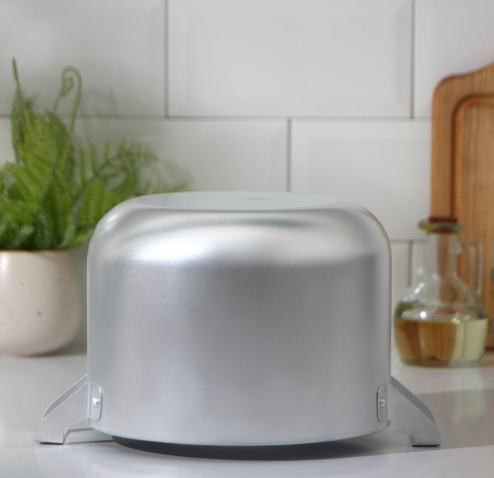 Кастрюля, 4,5 л, металлическая крышка, цвет хромированный