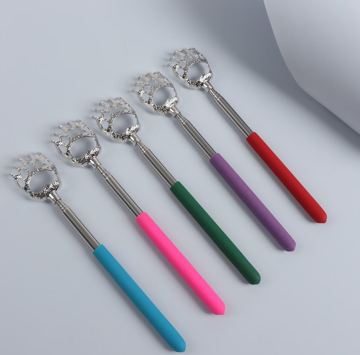 Массажёр - чесалка «Лапа», с раздвижной ручкой, 21/58 см, цвет МИКС