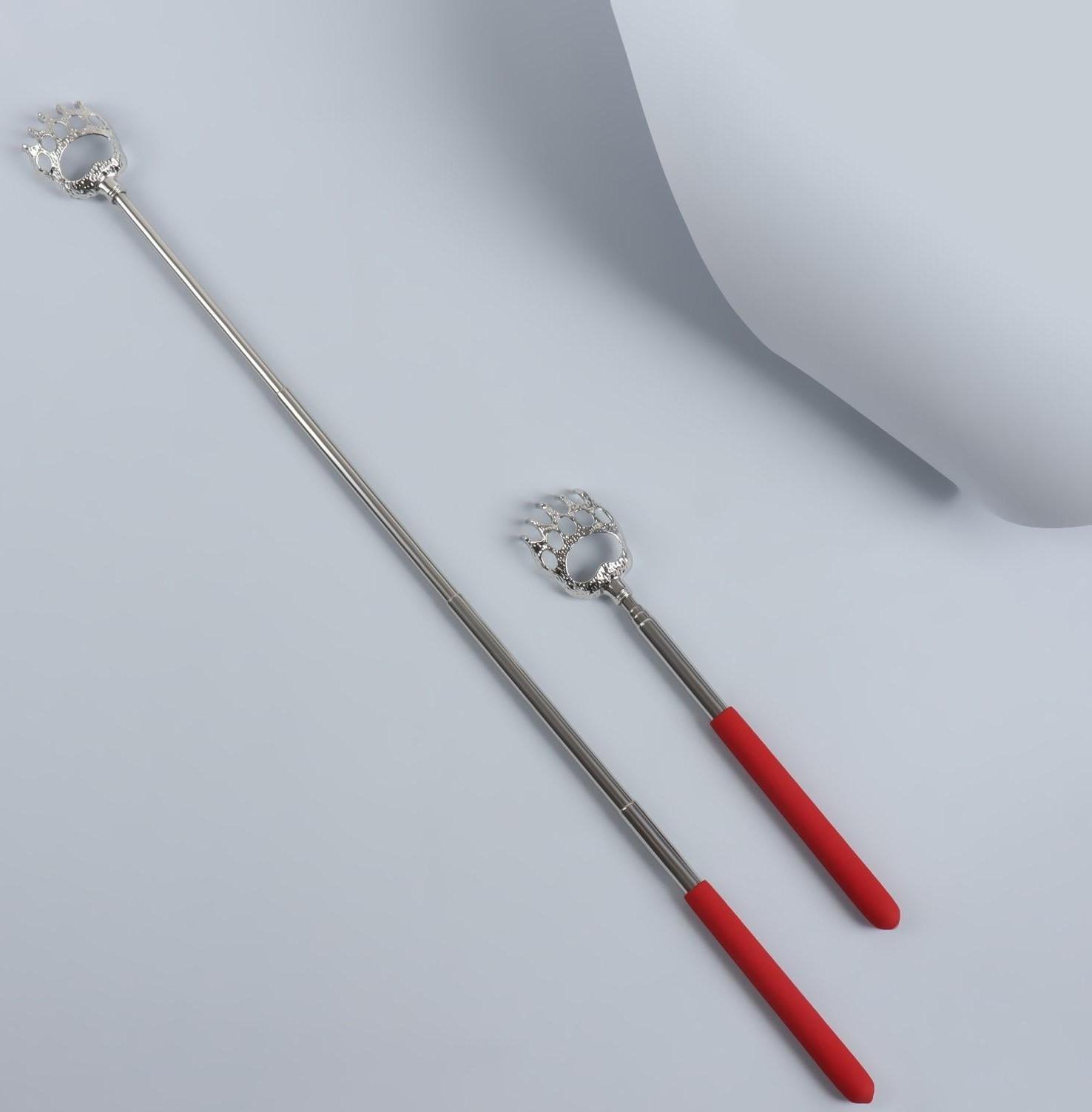 Массажёр - чесалка «Лапа», с раздвижной ручкой, 21/58 см, цвет МИКС