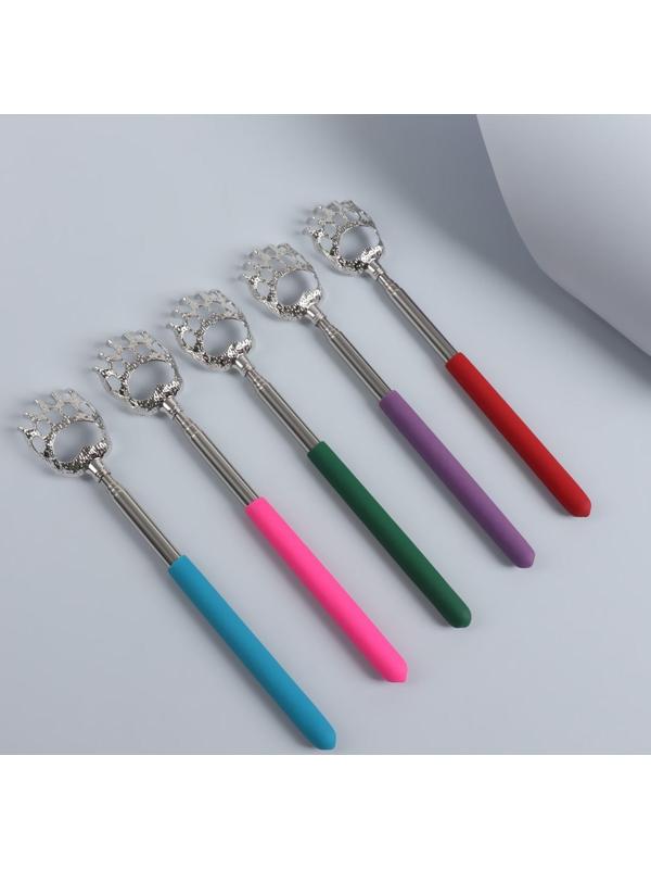 Массажёр - чесалка «Лапа», с раздвижной ручкой, 21/58 см, цвет МИКС