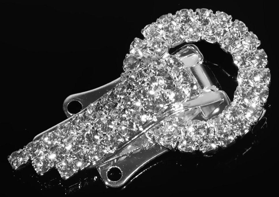 Декоративная застёжка «Круг», d = 2,1 см, цвет серебряный