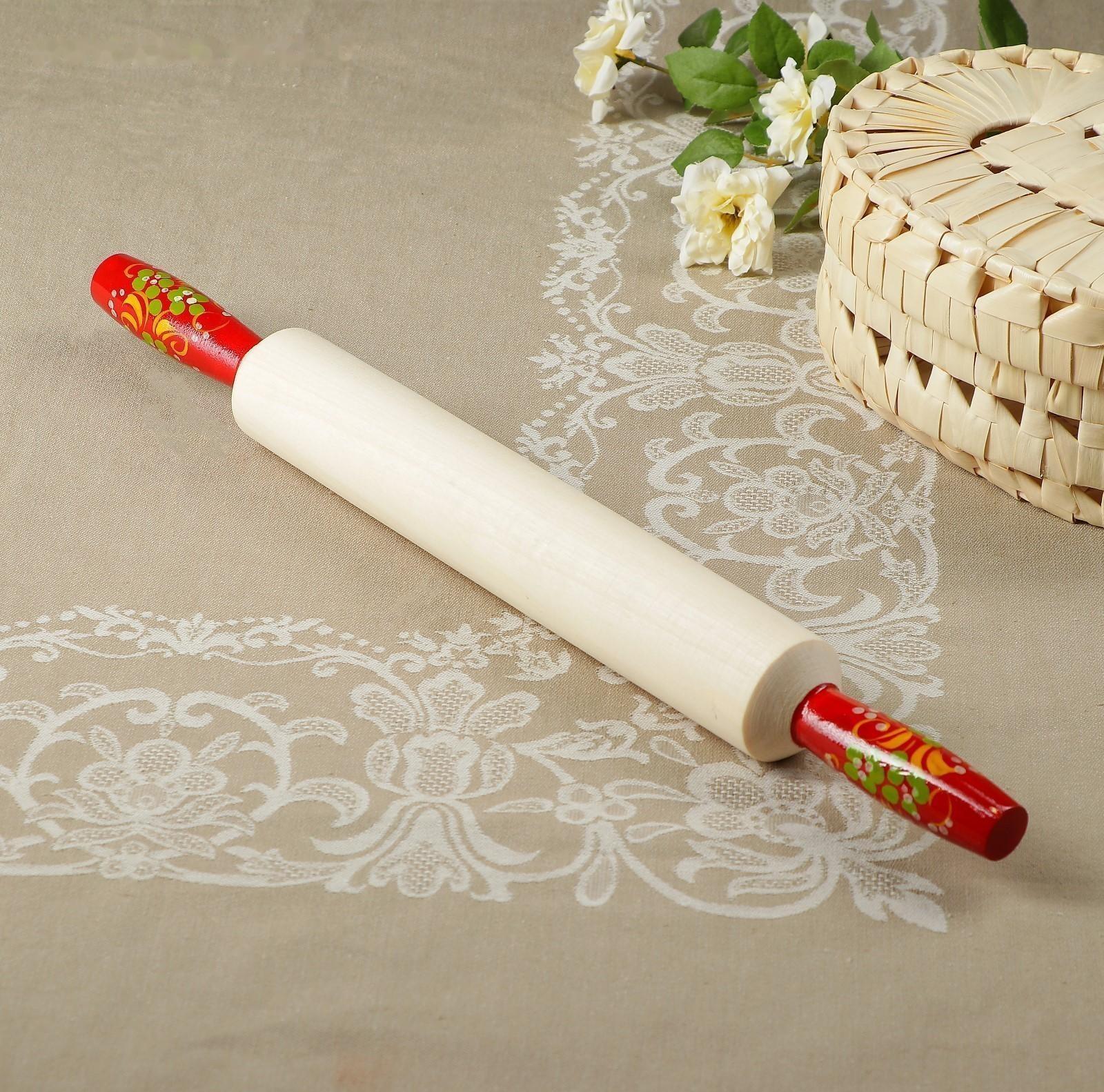 Скалка,  42×5 см, хохлома, микс