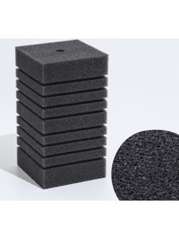 Губка прямоугольная для фильтра турбо № 15, 12 х 12 х 20 см, серая