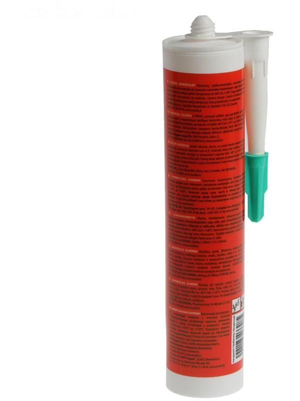 Герметик Soudal Profil, силиконовый, универсальный, бесцветный, 270 мл