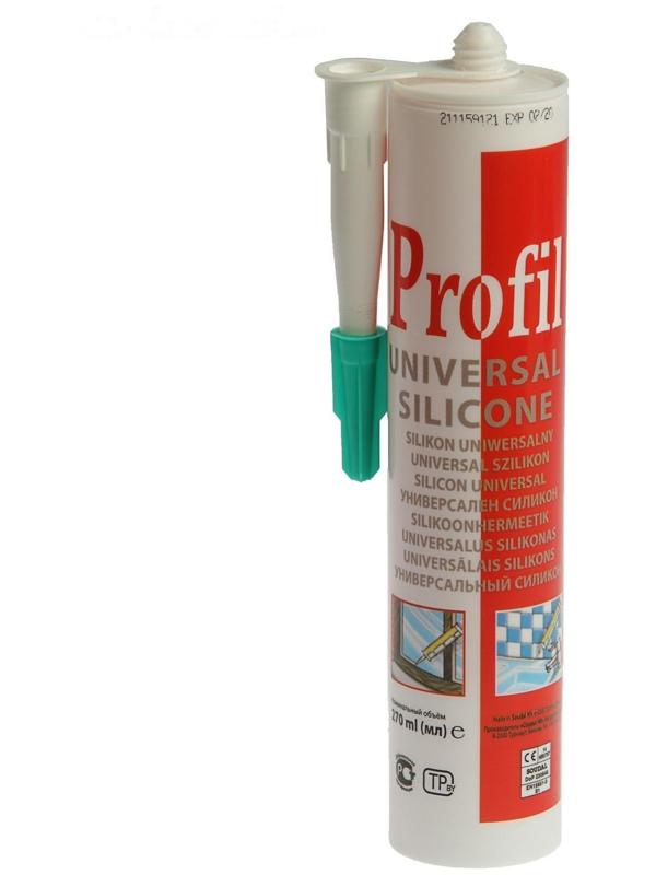 Герметик Soudal Profil, силиконовый, универсальный, бесцветный, 270 мл