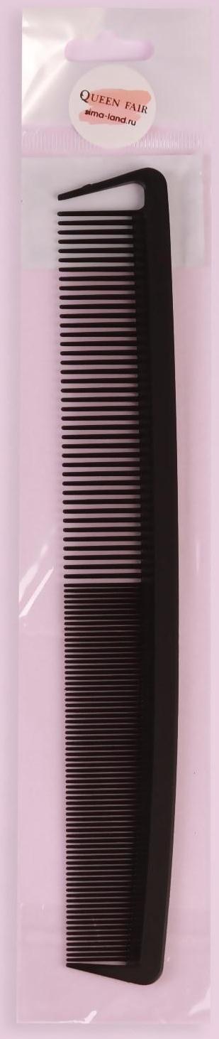 Расчёска антистатическая комбинированная, КАРБОН, 22,7 × 3,2 см, цвет чёрный