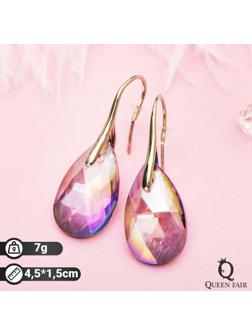 Серьги со стразами 