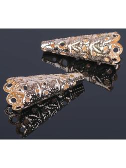 Шапочки для бусин (набор 10шт), СМ-103-1, 30 х 14 мм, цвет золото