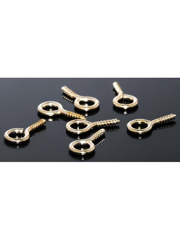 Держатель для кулона винтовой СМ-936, (набор 10шт) 1,2*0,5*1см, цвет золото