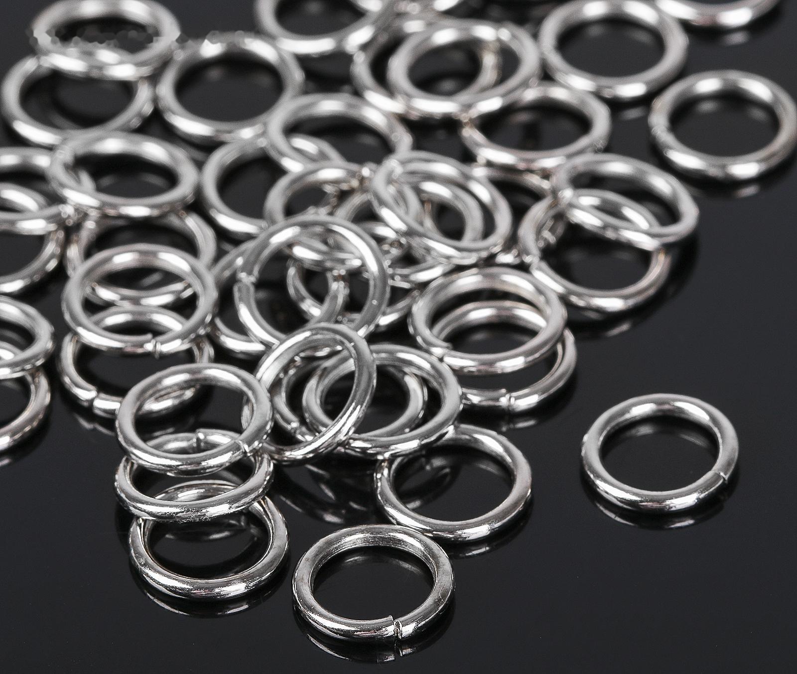 Кольцо соединительное 1,4*10мм (набор 50 гр, ±145 шт) СМ-984, цвет серебро