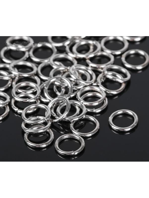 Кольцо соединительное 1,4*10мм (набор 50 гр, ±145 шт) СМ-984, цвет серебро