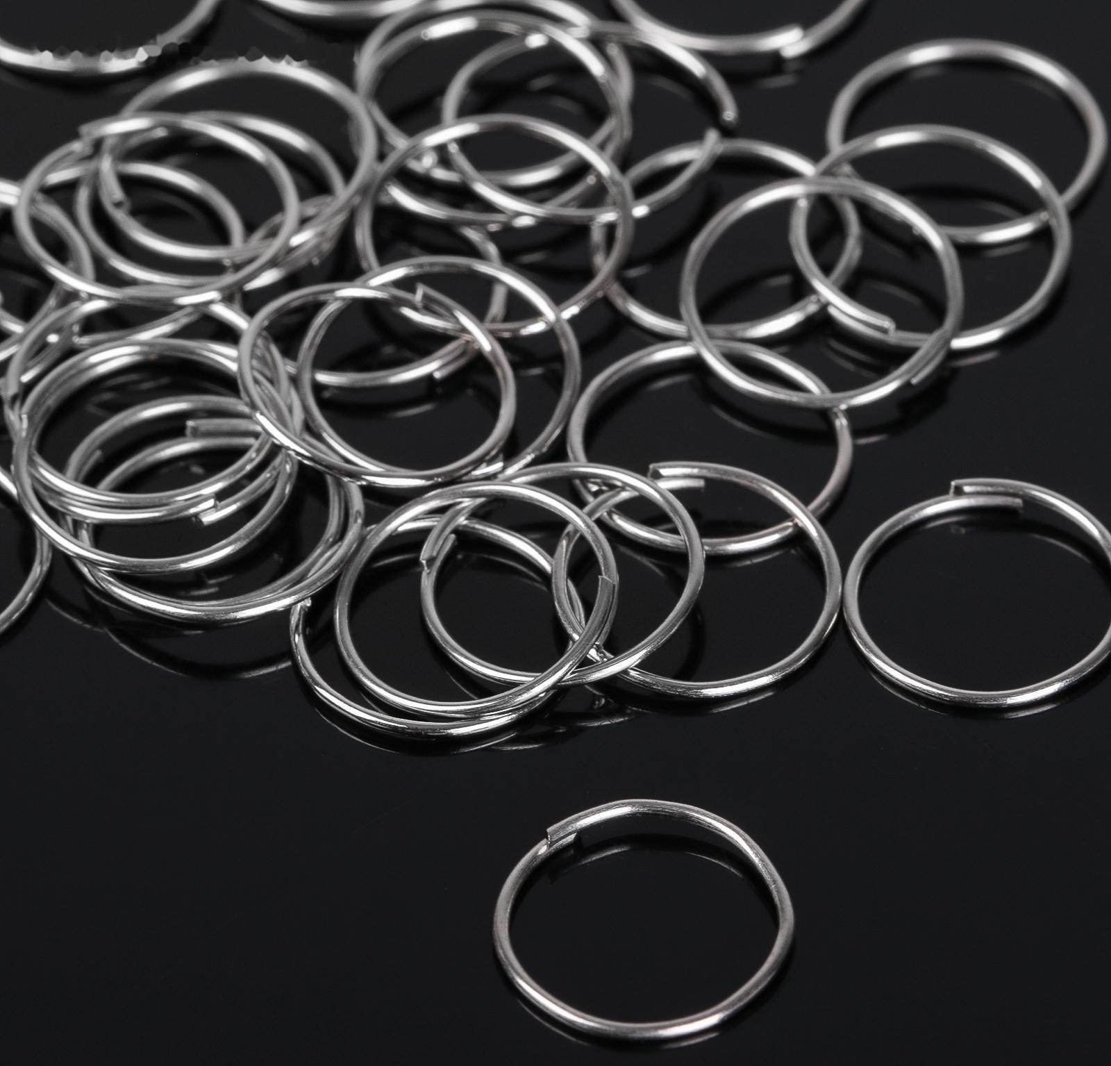 Кольцо соединительное 0,7 х 12мм (набор 50 гр, ±360 шт) СМ-995, цвет серебро