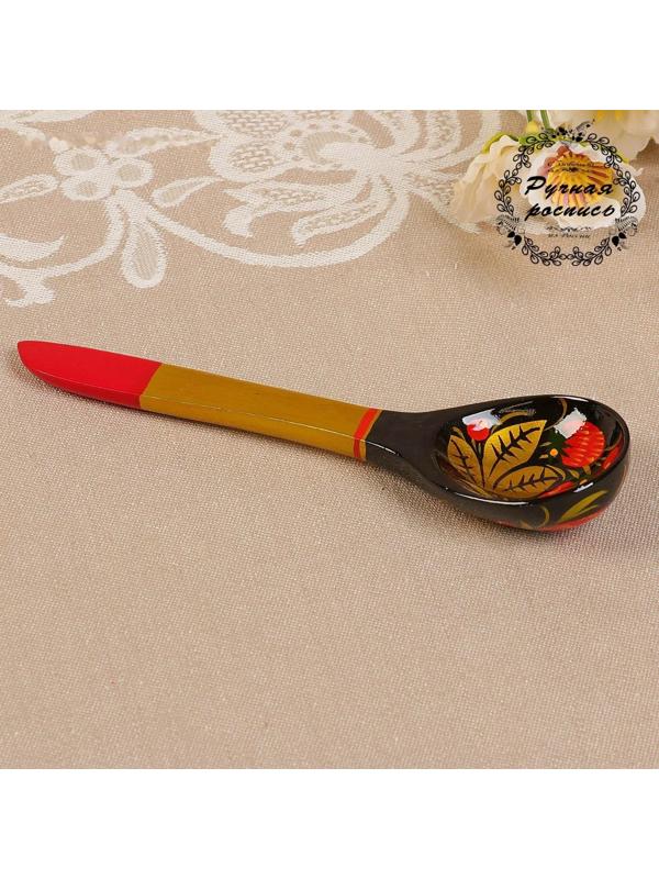 Ложка салатная «Хохлома», люкс, микс