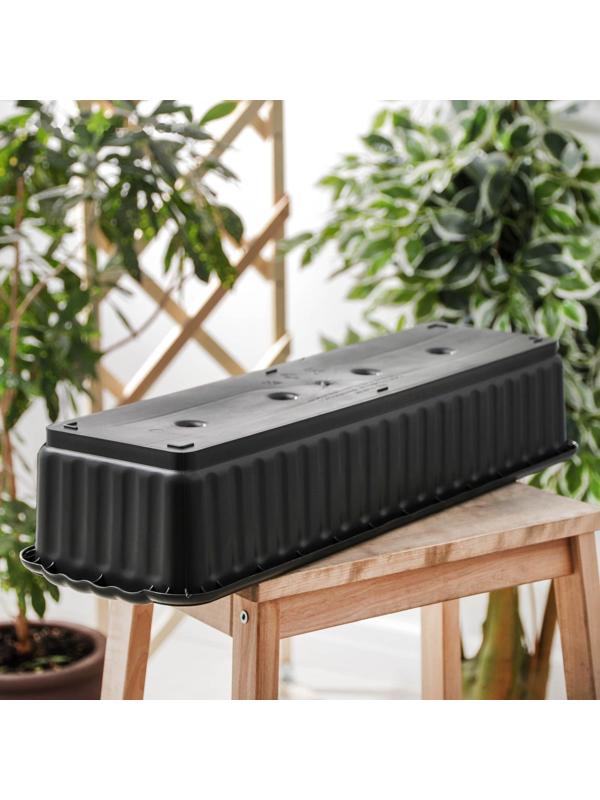 Ящик для цветов без дренажной решетки, цвет МИКС