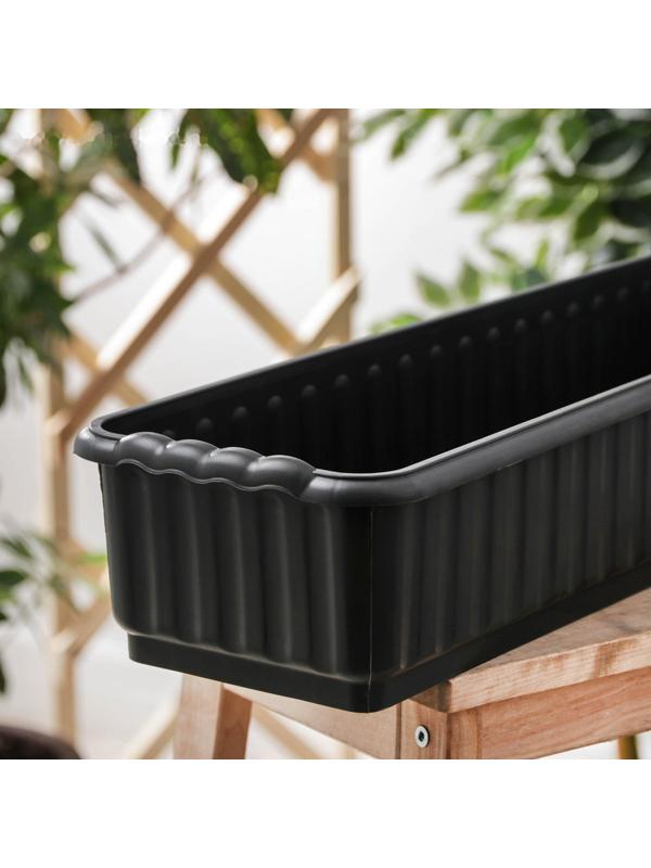 Ящик для цветов без дренажной решетки, цвет МИКС