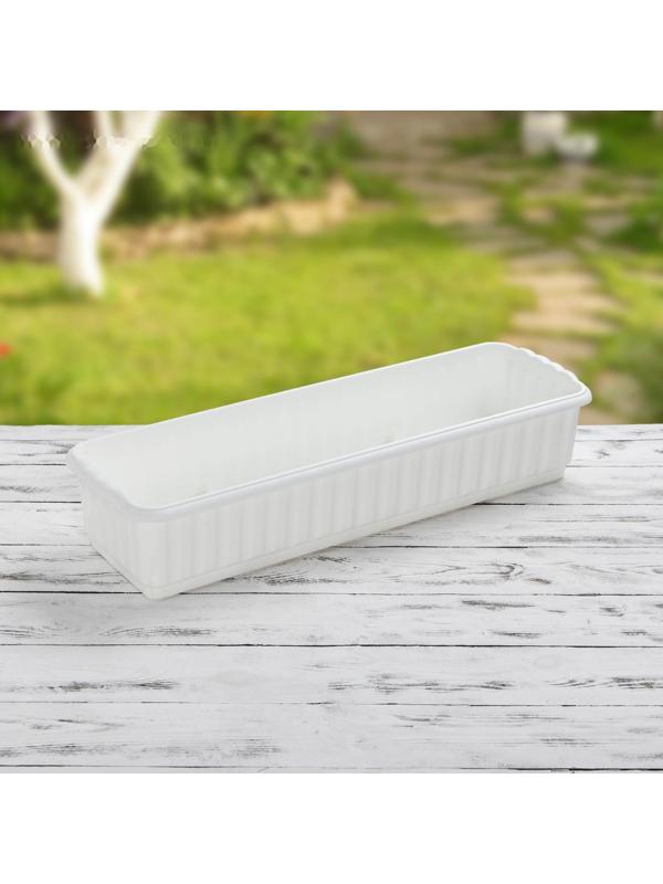 Ящик для цветов без дренажной решетки, цвет МИКС