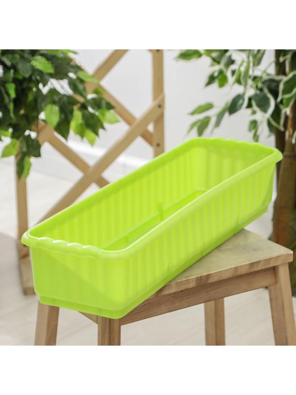 Ящик для цветов без дренажной решетки, цвет МИКС