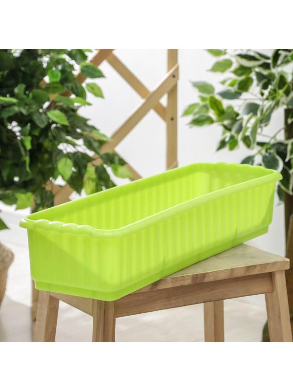 Ящик для цветов без дренажной решетки, цвет МИКС