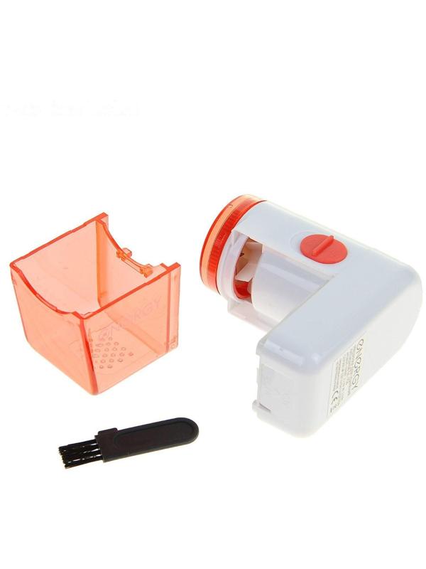 Машинка для удаления катышков ENERGY GE-706, 3 Вт, съемный контейнер, бело-оранжевая