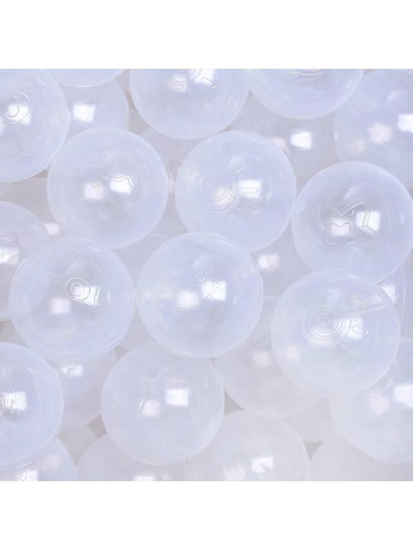 Шарики для сухого бассейна с рисунком, диаметр шара 7,5 см, набор 150 штук, цвет прозрачный