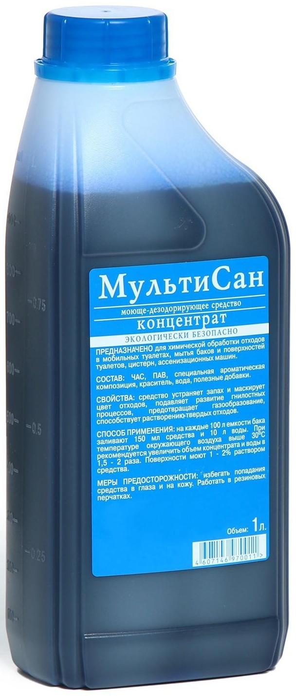 Жидкость для биотуалета универсальная «Мультисан», концентрат, 1 л