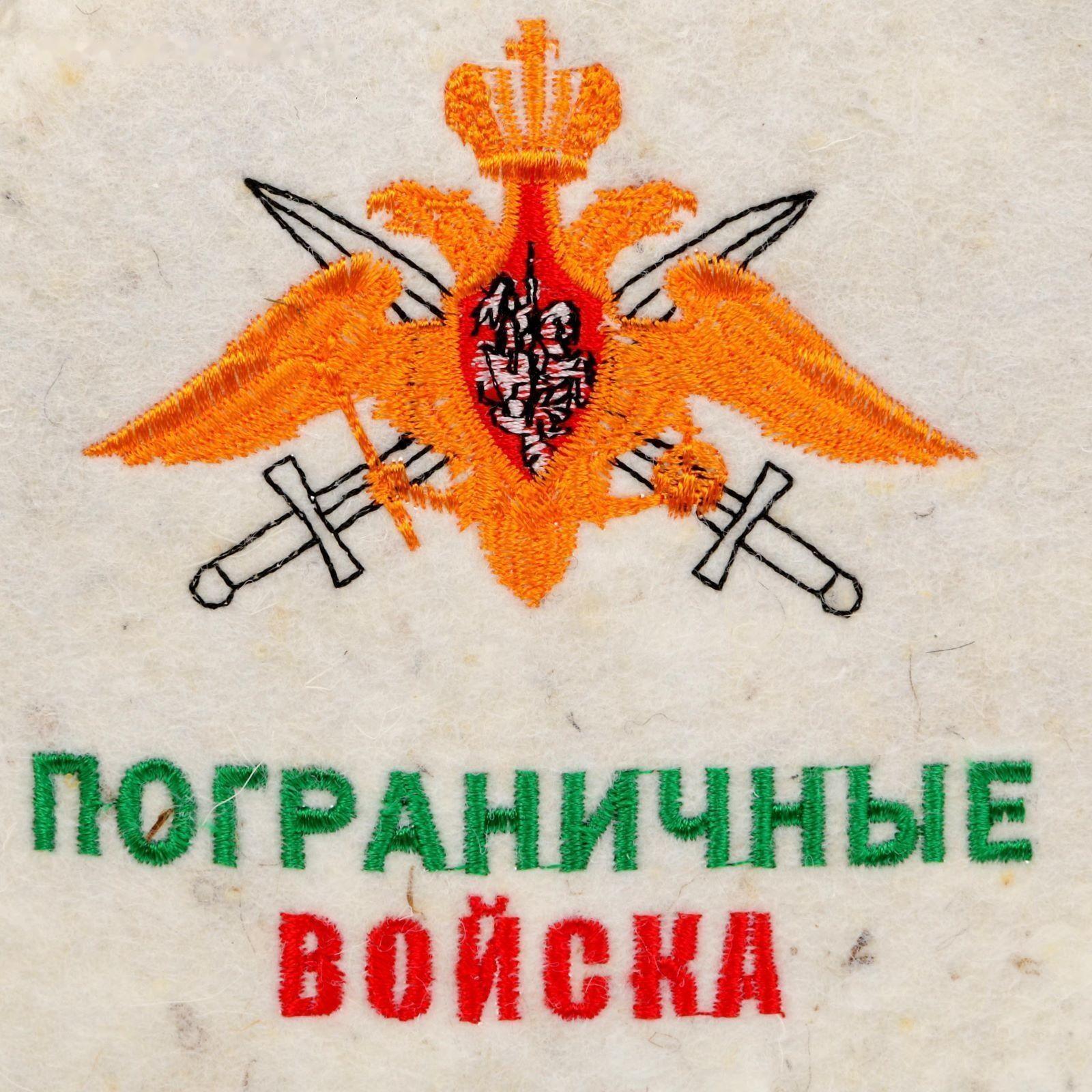 Шапка для бани из белого войлока 