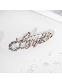 Булавка LOVE, 6 см, цвет белый в золоте