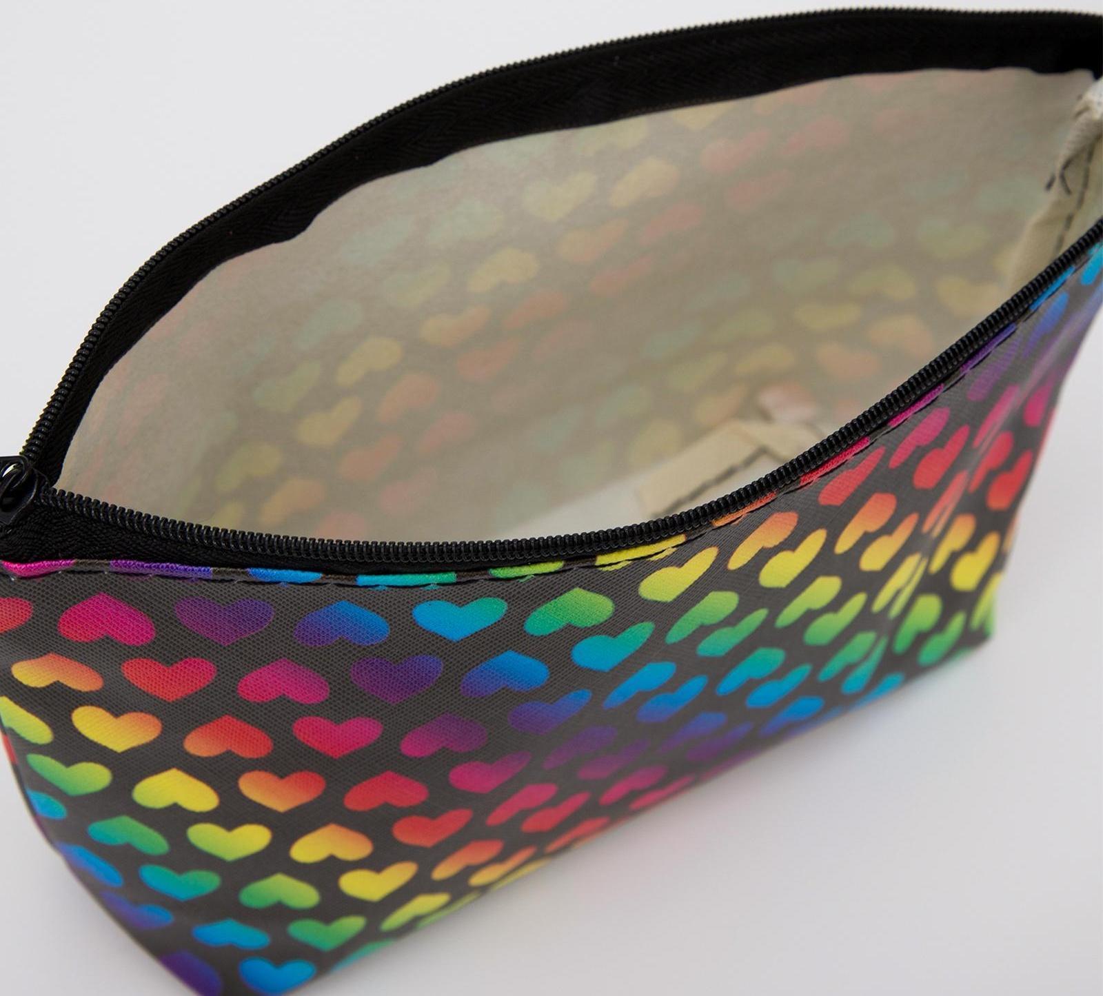Косметичка на молнии, цвет чёрный/разноцветный