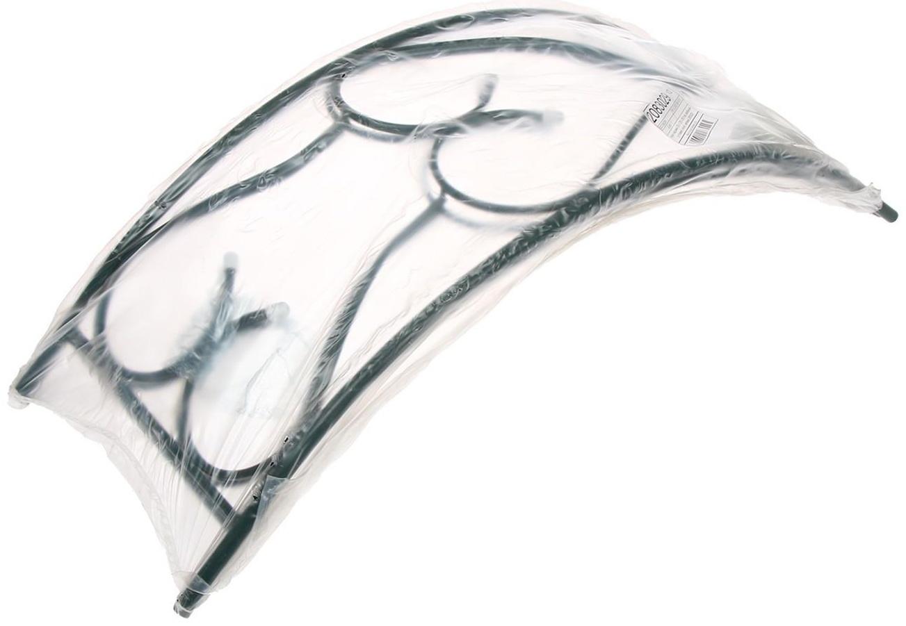 Арка садовая, разборная, 230 × 125 × 36,5 см, металл, зелёная