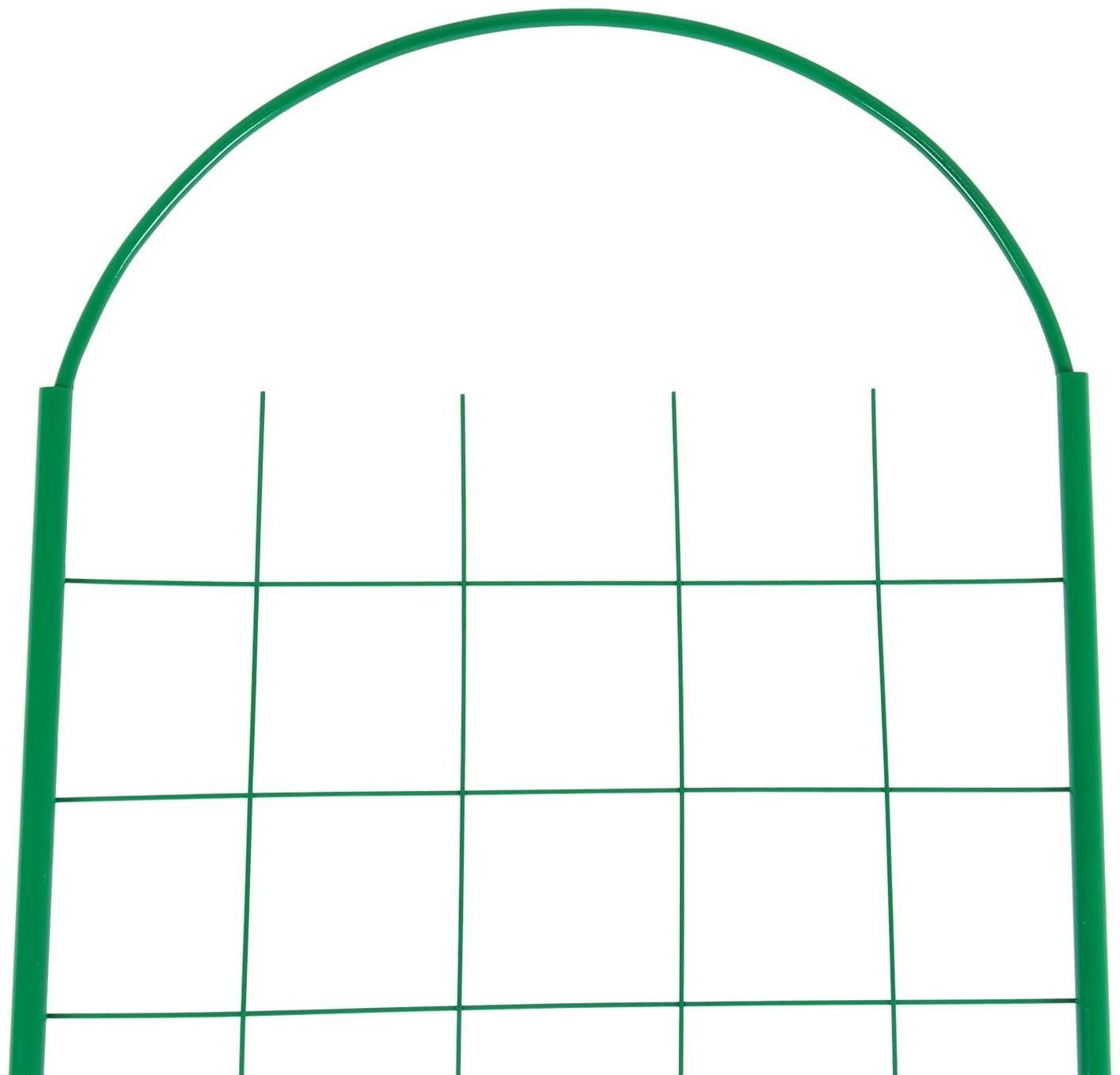 Шпалера, 190 × 50 × 1.6 см, металл, зелёная, «Сетка разборная»