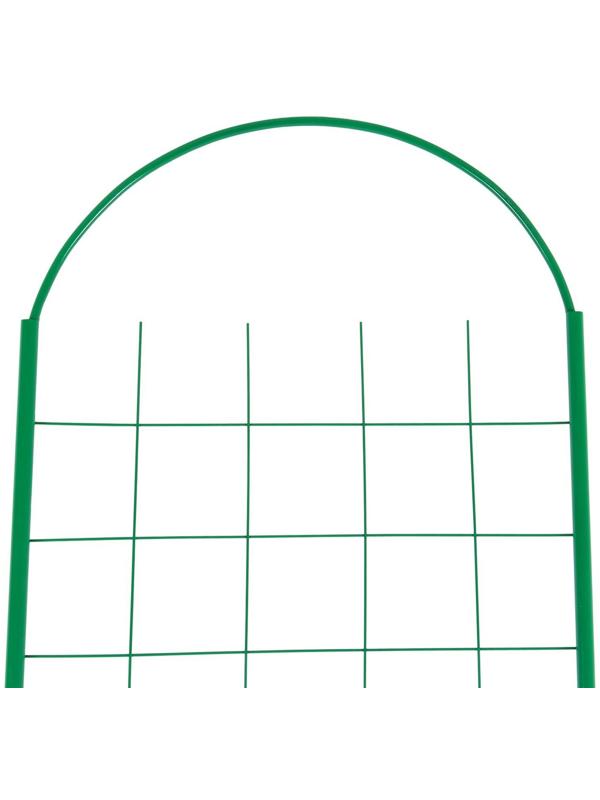 Шпалера, 190 × 50 × 1.6 см, металл, зелёная, «Сетка разборная»