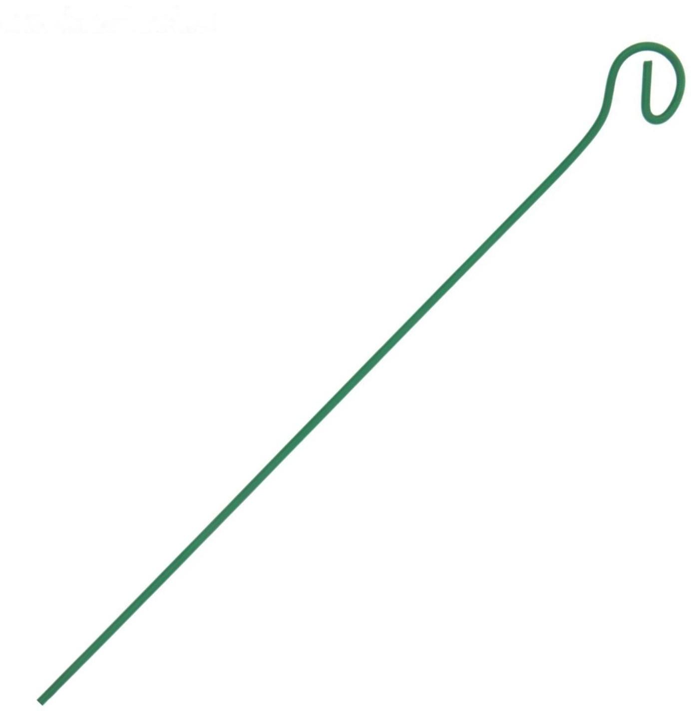 Колышек для подвязки растений, h = 30 см, d = 0,3 см, проволочный, зелёный, Greengo