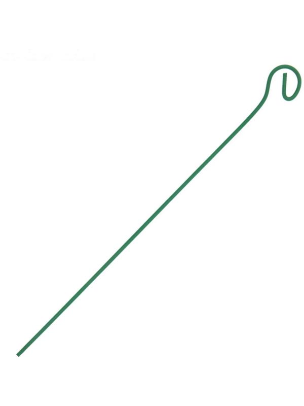 Колышек для подвязки растений, h = 30 см, d = 0,3 см, проволочный, зелёный, Greengo