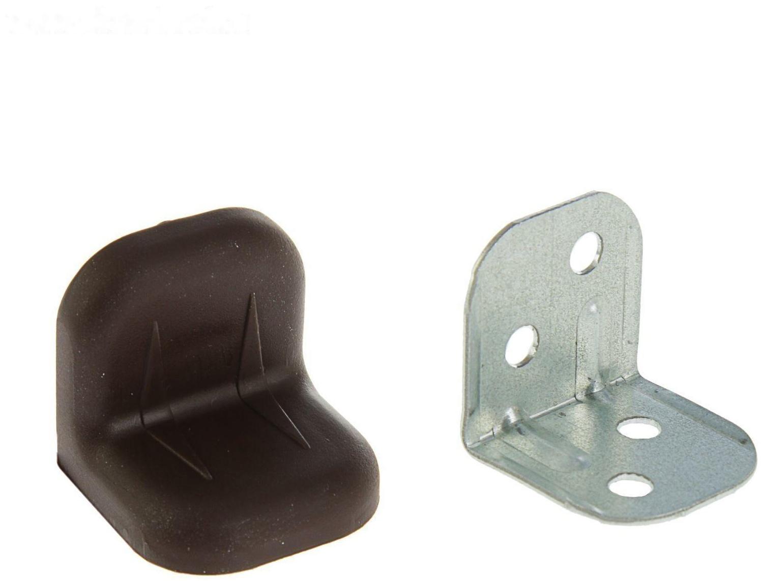 Уголок крепежный, с пластиковой крышкой, цвет венге, тип 2