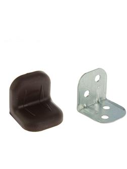 Уголок крепежный, с пластиковой крышкой, цвет венге, тип 2