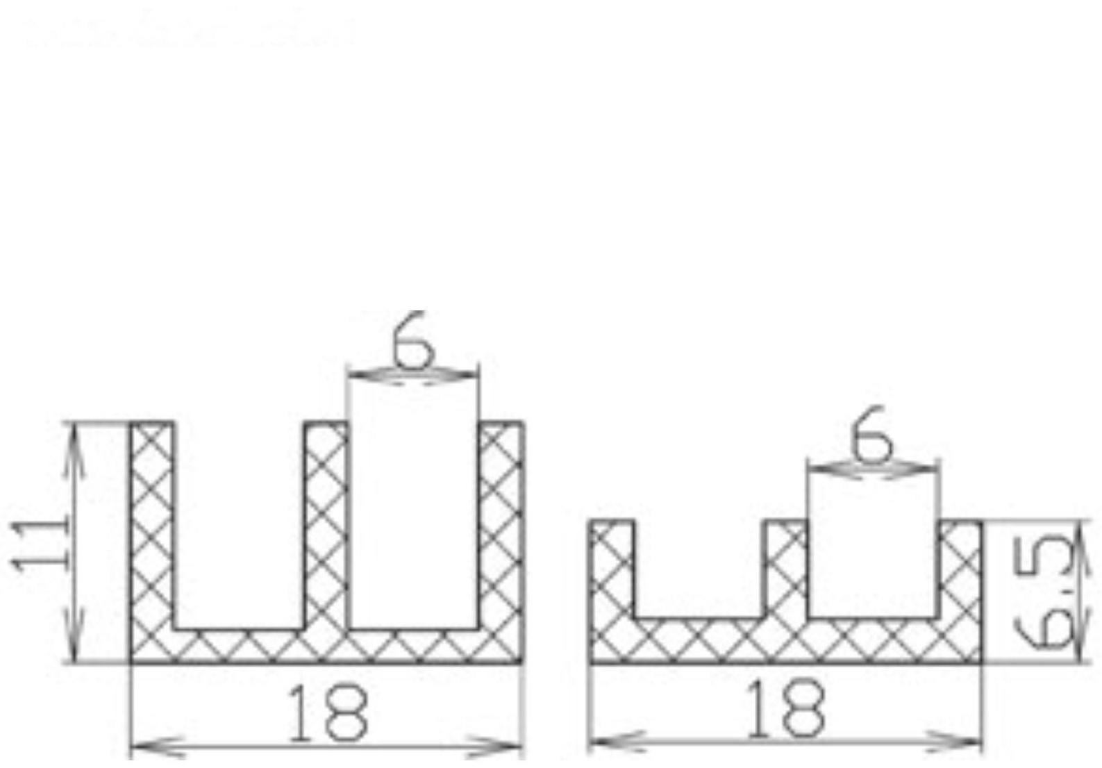 Профиль направляющий, Ш-образный, L=2 м, белый, верх+ низ