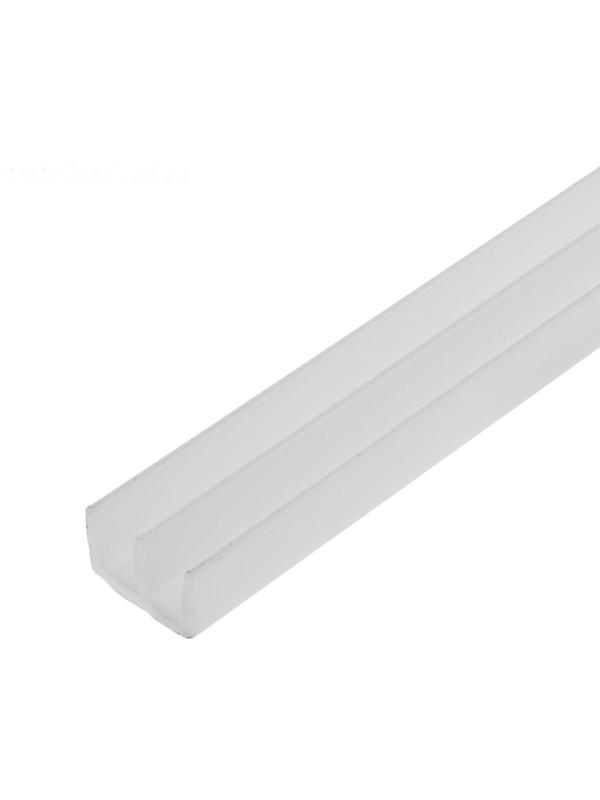 Профиль направляющий, Ш-образный, L=2 м, белый, верх+ низ