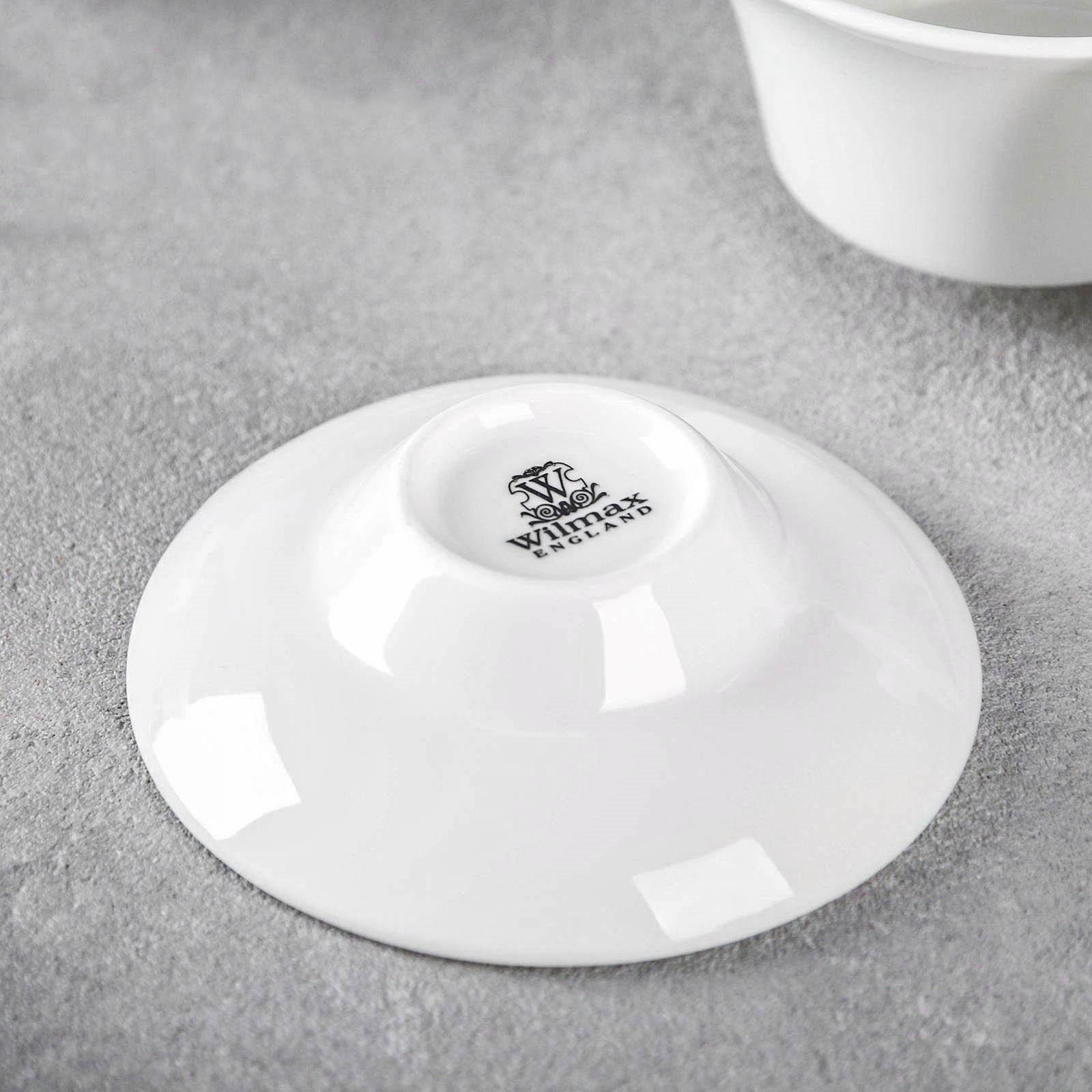 Чаша фарфоровая заварочная Wilmax «Гайвань», 120 мл, цвет белый, 1 набор