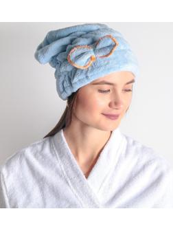 Чалма для сушки волос Доляна, микрофибра, цвет МИКС