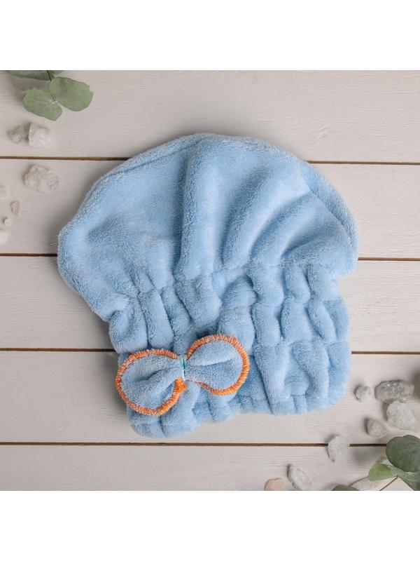 Чалма для сушки волос Доляна, микрофибра, цвет МИКС