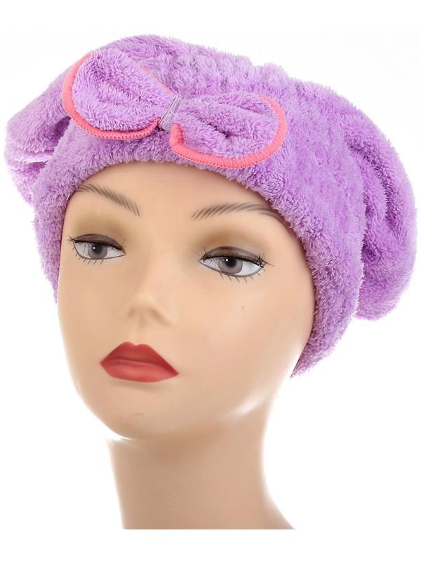 Чалма для сушки волос Доляна, микрофибра, цвет МИКС