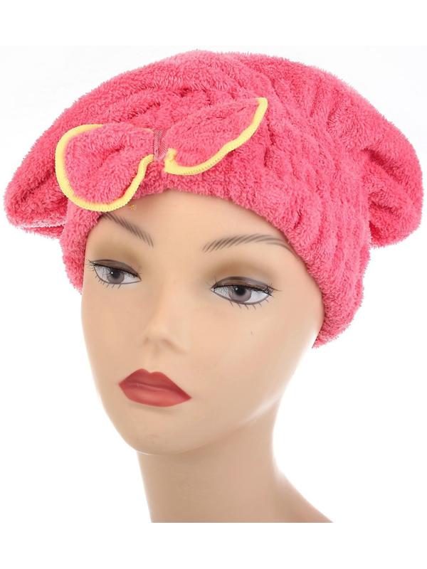 Чалма для сушки волос Доляна, микрофибра, цвет МИКС