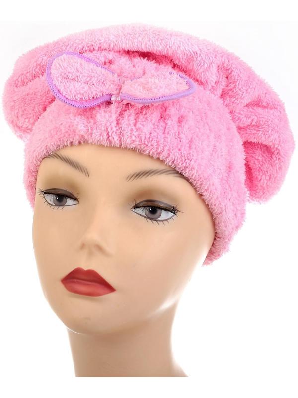 Чалма для сушки волос Доляна, микрофибра, цвет МИКС