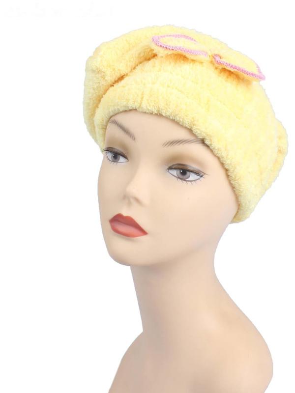 Чалма для сушки волос Доляна, микрофибра, цвет МИКС