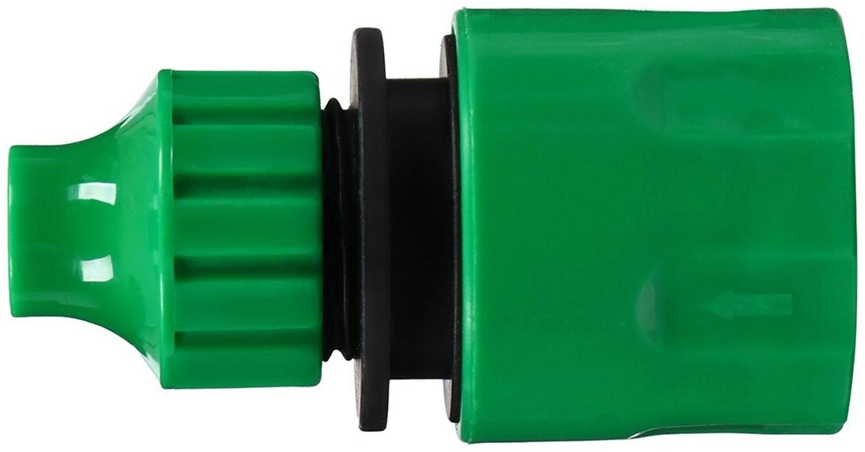 Коннектор для капельной трубки, 6 мм, быстросъёмное соединение, пластик