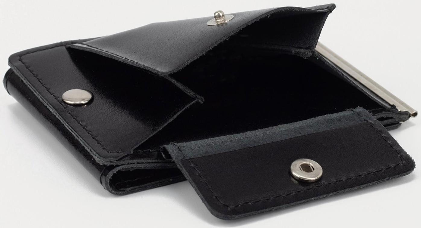 Зажим для купюр на кнопке, цвет чёрный