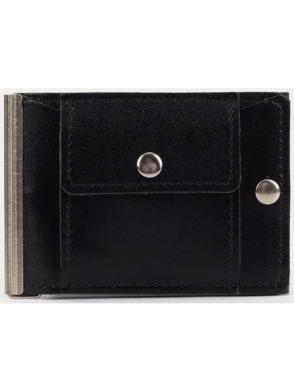 Зажим для купюр на кнопке, цвет чёрный