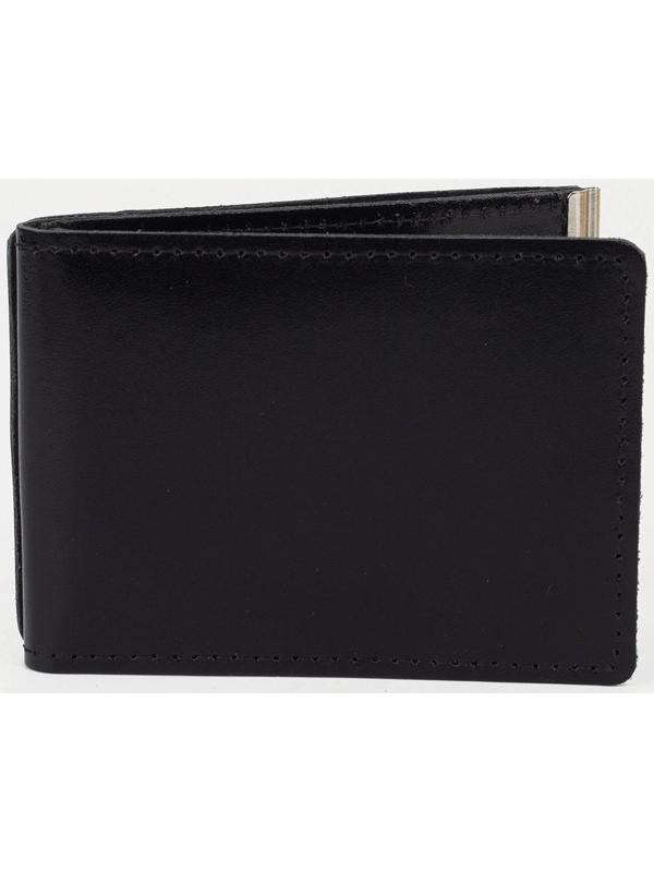 Зажим для купюр на кнопке, цвет чёрный