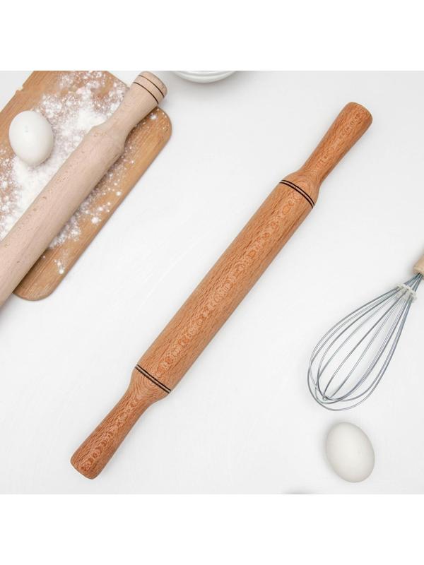 Скaлкa с ручками Премиум «Буковaя», 43×4,5×4,5 см, бук