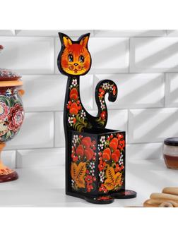 Подставка под ложки «Котик», хохлома